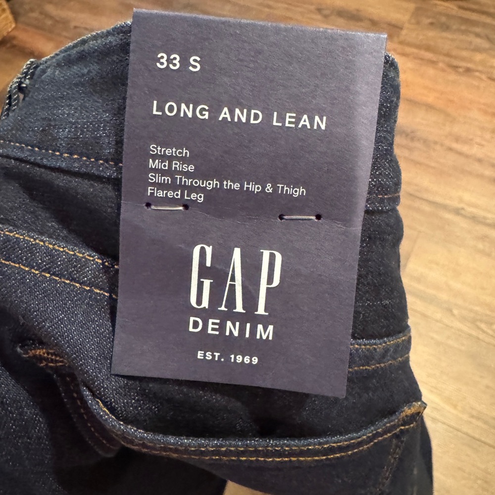 GAP Dark Blue Flare Pants - Picture 2 of 5
